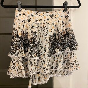 Poupette St. Barth ruffle mini skirt